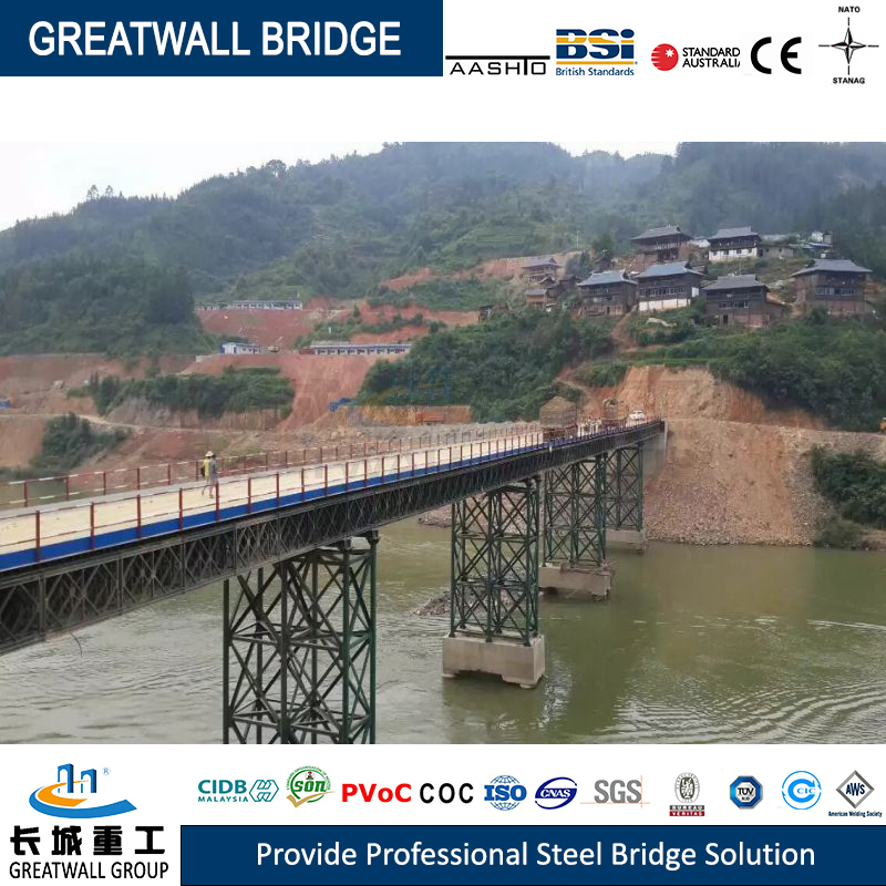 Steel Structure Prefab Modular Bailey Truss Bridge Bailey Bridge Deck