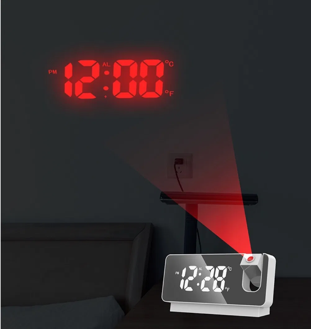 New Projector Desk Alarm Clock Table Electronic Alarm Clock Digital LED