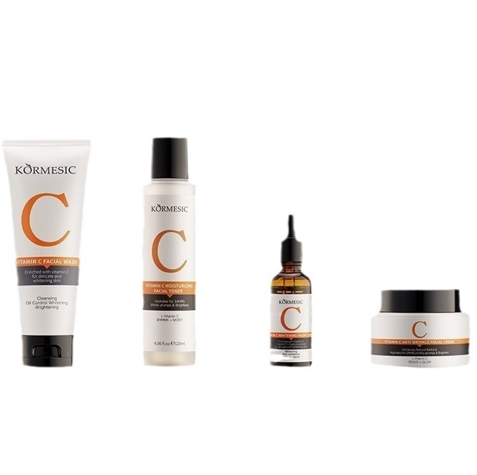 Online Wholesale and Retail Face Whitening Dark Spot Remover Vc Brightening Facial Revitalizing Skincare Kit Vitamin C Skin Care Set for Women