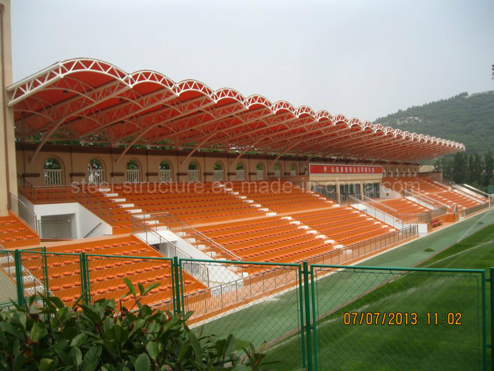 Stadium Steel Structure Construction Building Pipe Truss and Tensioned Membrane