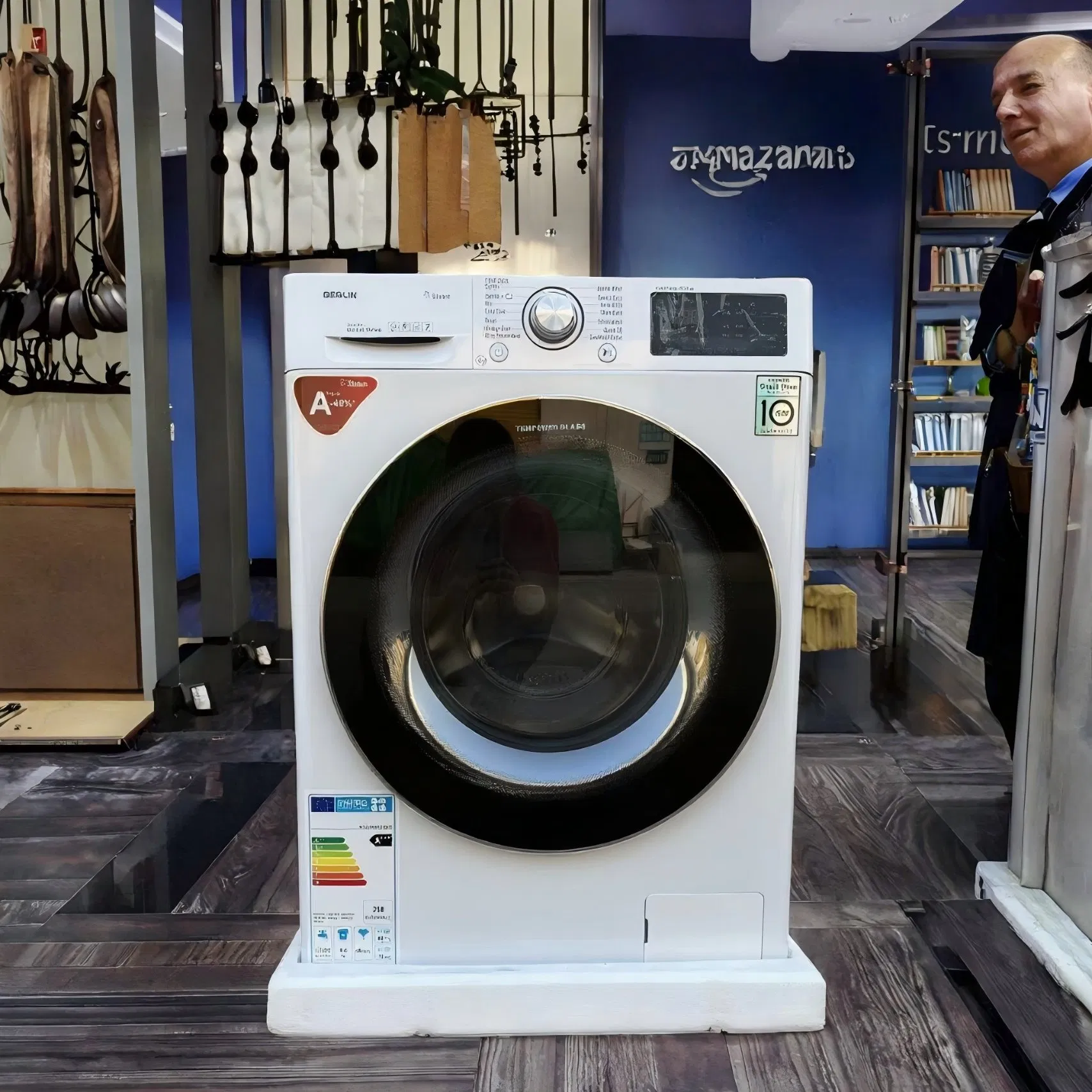 13kg Front Loading Automatic Washing Machine Max Speed Spin and Dry