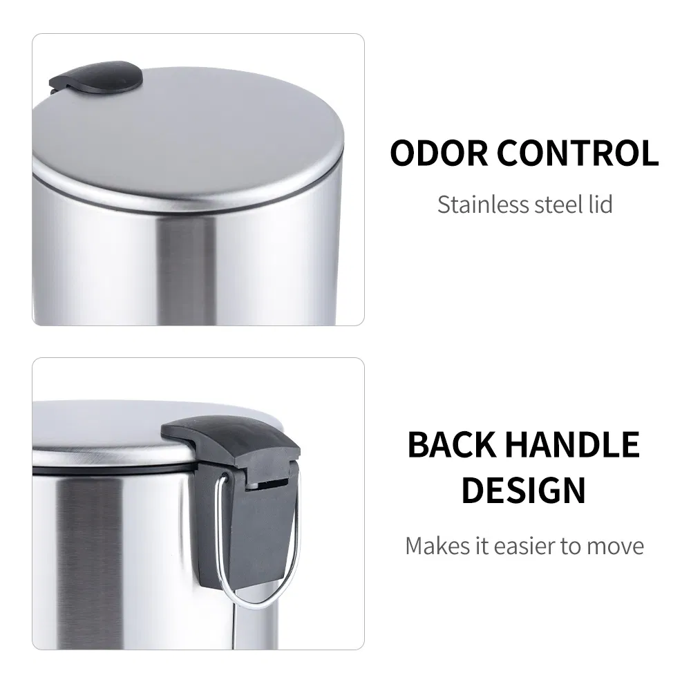 Stylish Small Recycling Bin with Foot Pedal for Kitchens