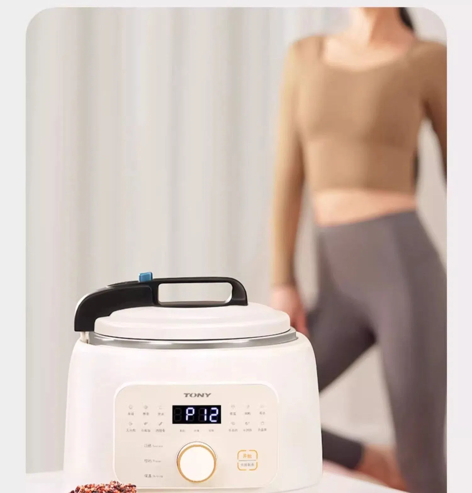 Digital Home Appliance Rice Cooker with Pressure Cooking Functionality