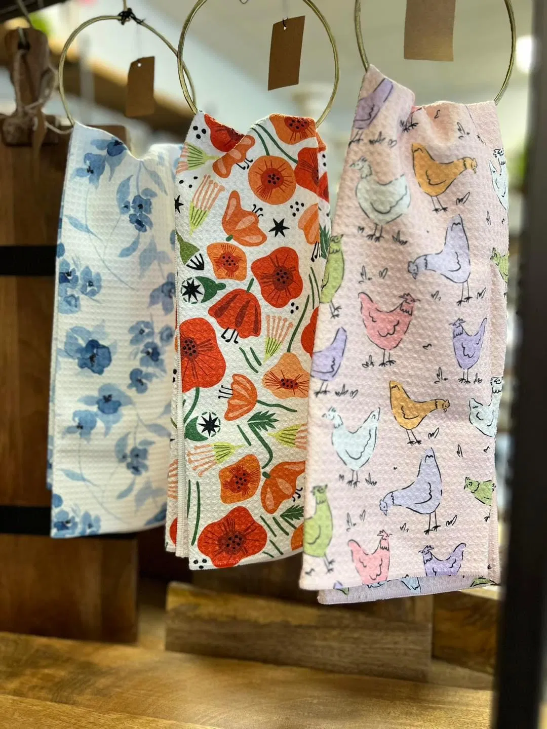 Personalized Waffle Weave Tea Towel Super Absorbent Knitted Kitchen Towel Custom Printing for Sublimation