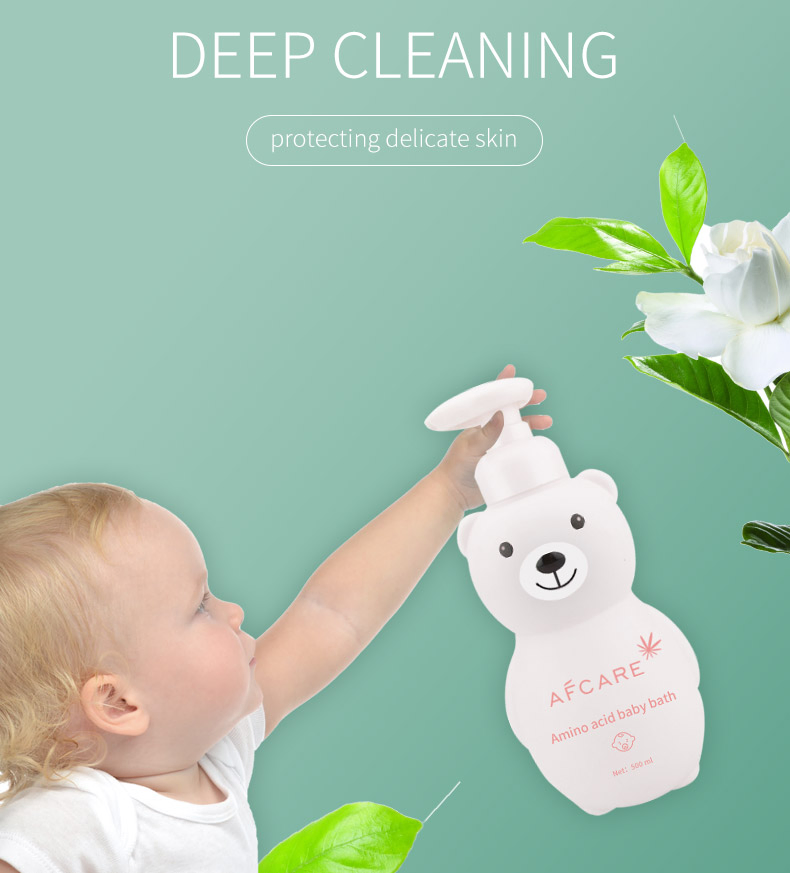 Private Label 2-in-1 Natural Organic Baby Wash Skin Exfoliating Milk Shower Gel