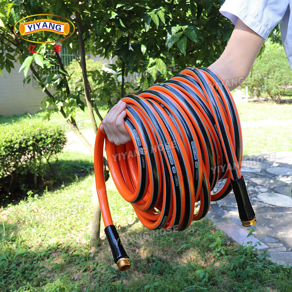 Kink-Free Flexible PVC Garden Hose with Durable Brass Fittings