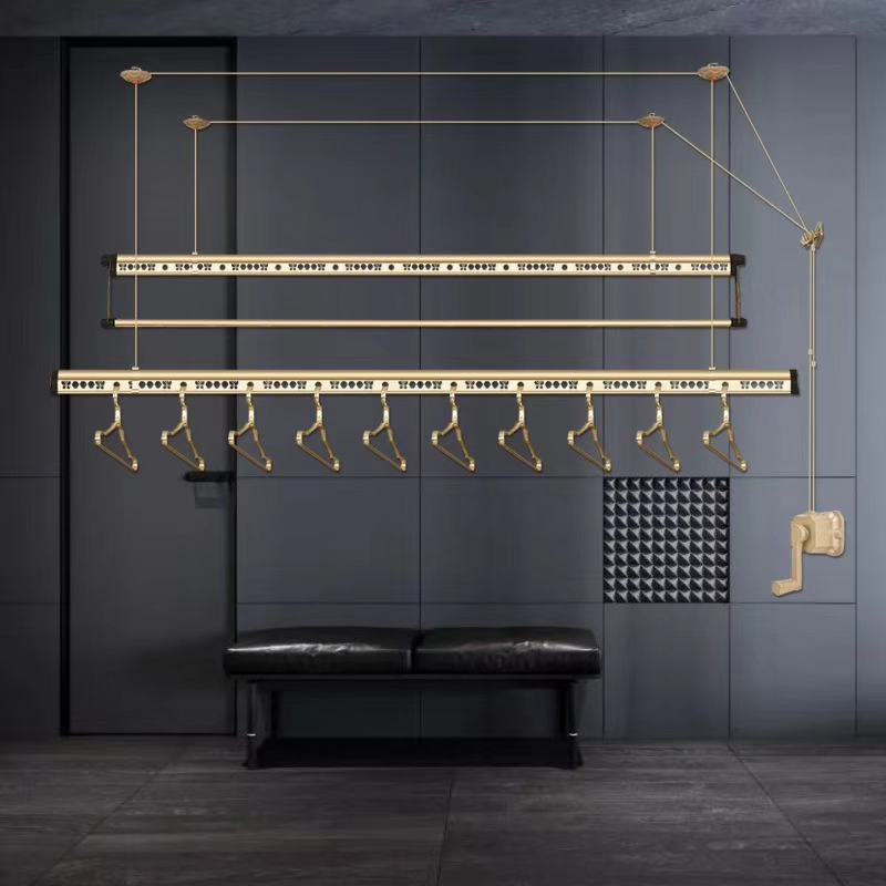 Customized Manual Type Adjustable Cloth Hanger Made of Aluminum Alloy