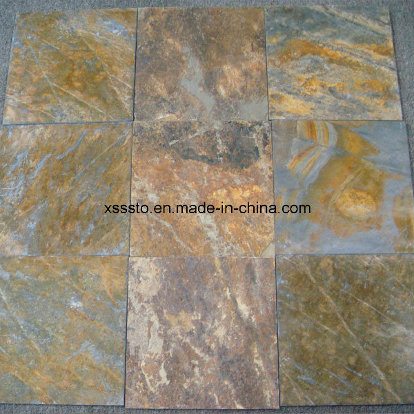 Natural Stone Cheap Rusty Slate Tiles for Flooring
