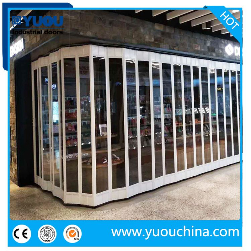 Commercial Polycarbonate Folding/Bi-Fold Door for Shop