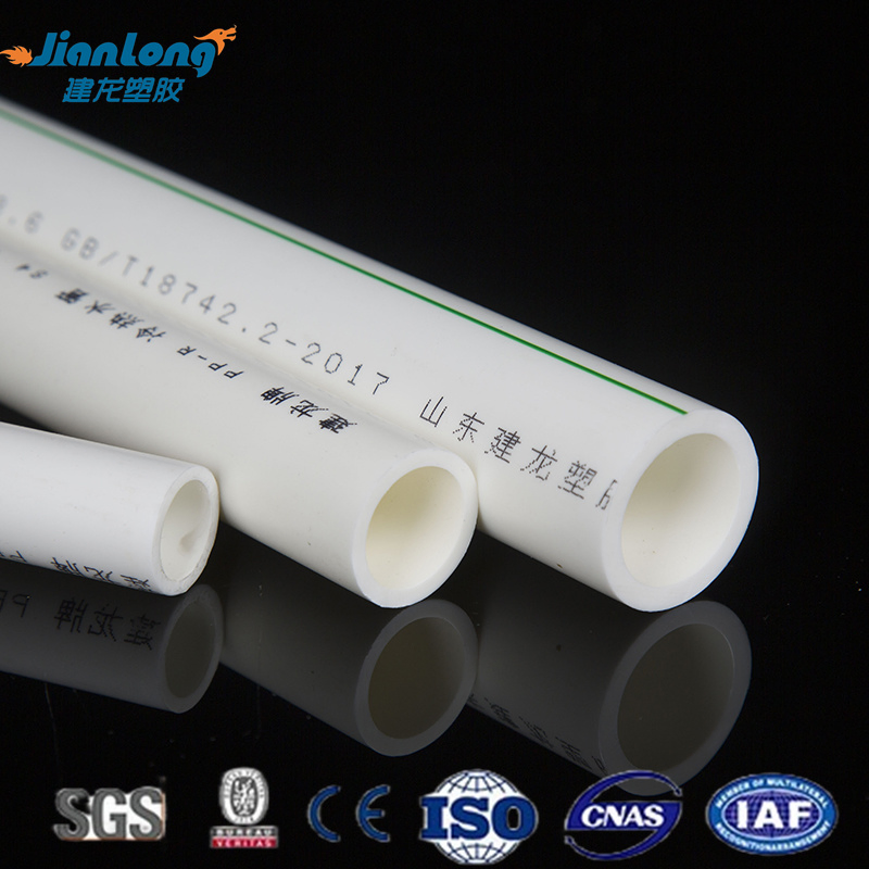 20-160mmwhite Plastic PPR Pipe Fittings Cold and Hot Water Supply Pipe