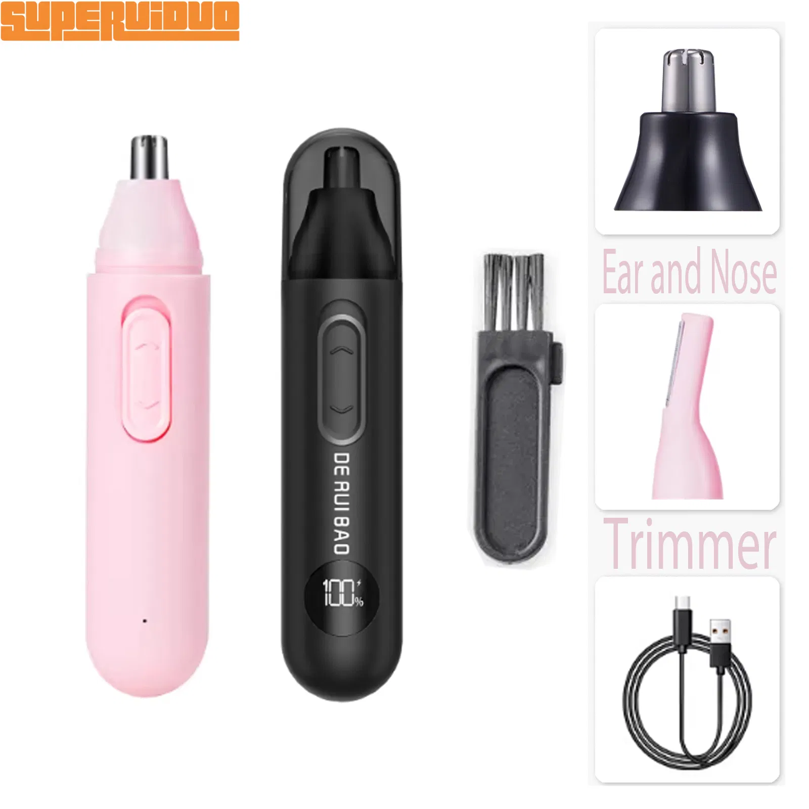 High-Performance Rotating Cutter Ear and Nose Trimmer