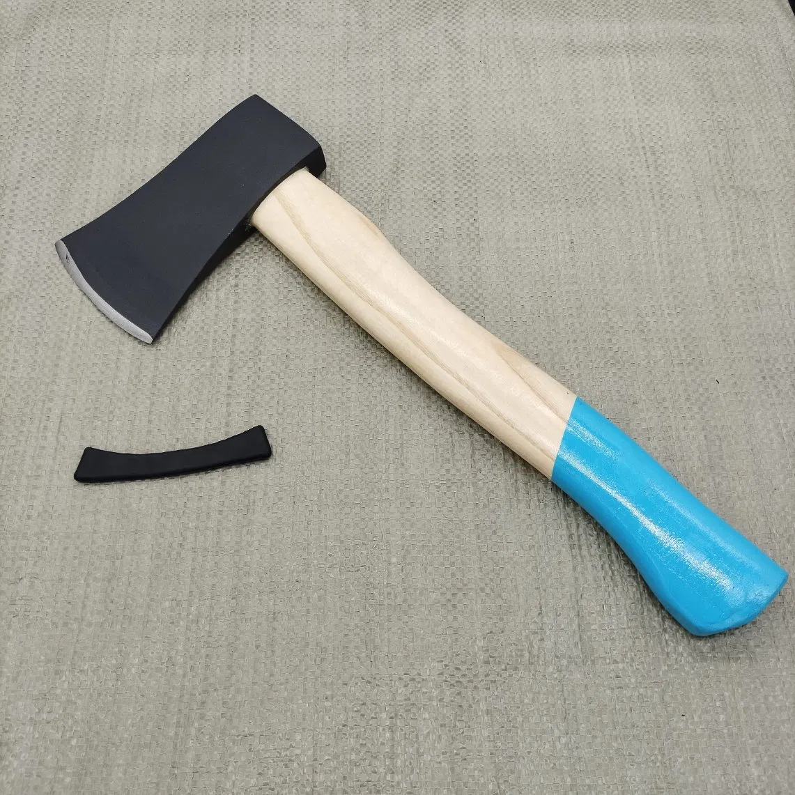 A613 Bright Polished Sharp Cutting Head Axe with Wooden Handle for Carpenter