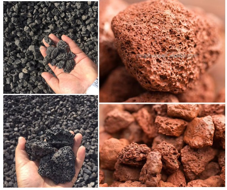 Natural Volcanic Rocks Black Lava Rock for Aquarium Garden and Home Decoration