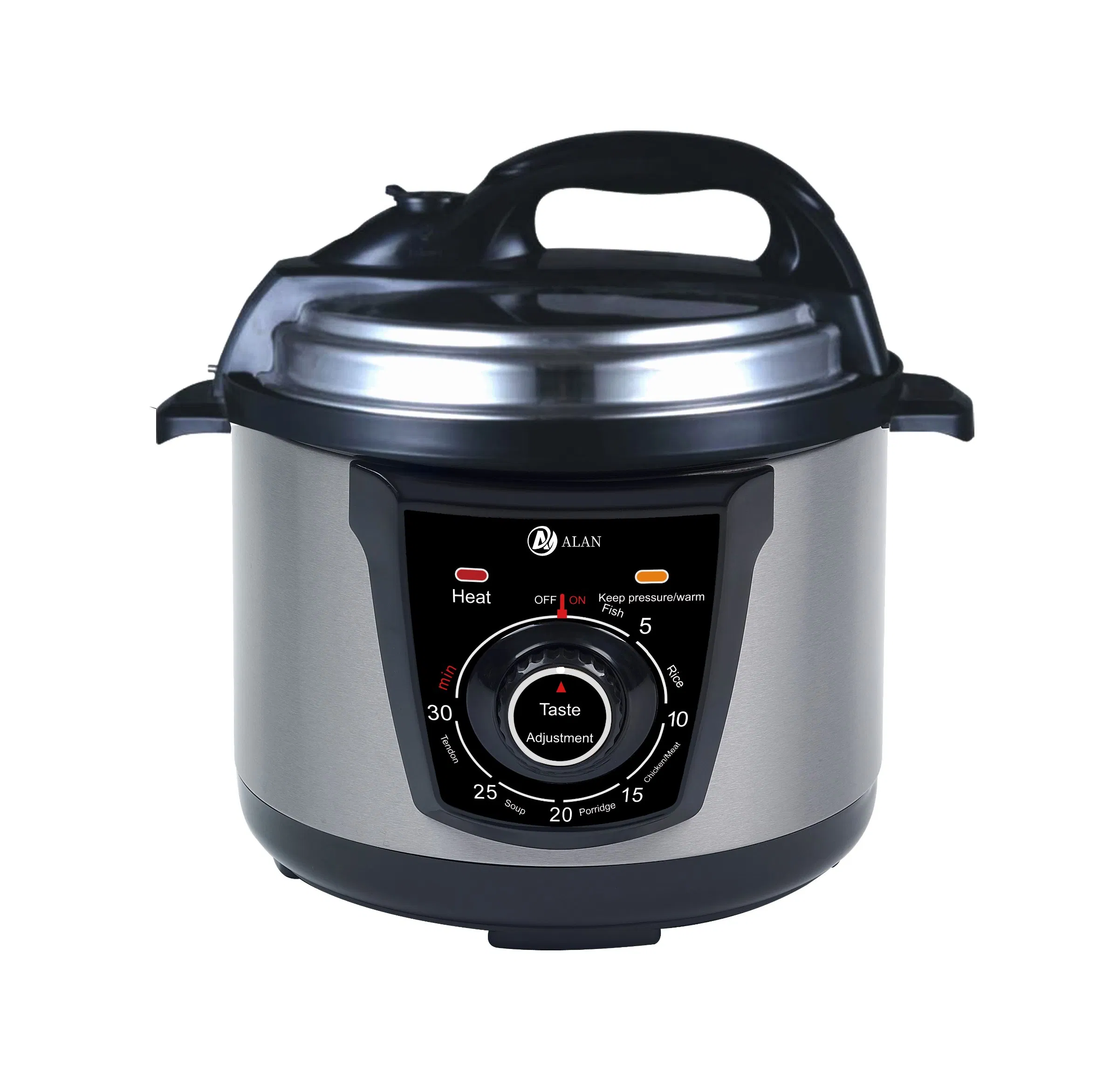 Household Large Capacity Soup Cooker Deep Fry Electric Pressure Cooker for Home Kitchen with Knob Control