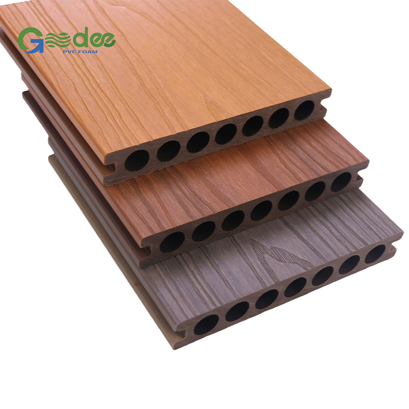 Waterproof Sunscreen Double Round Hole Outdoor Wood-Plastic Floor Spot Wholesale