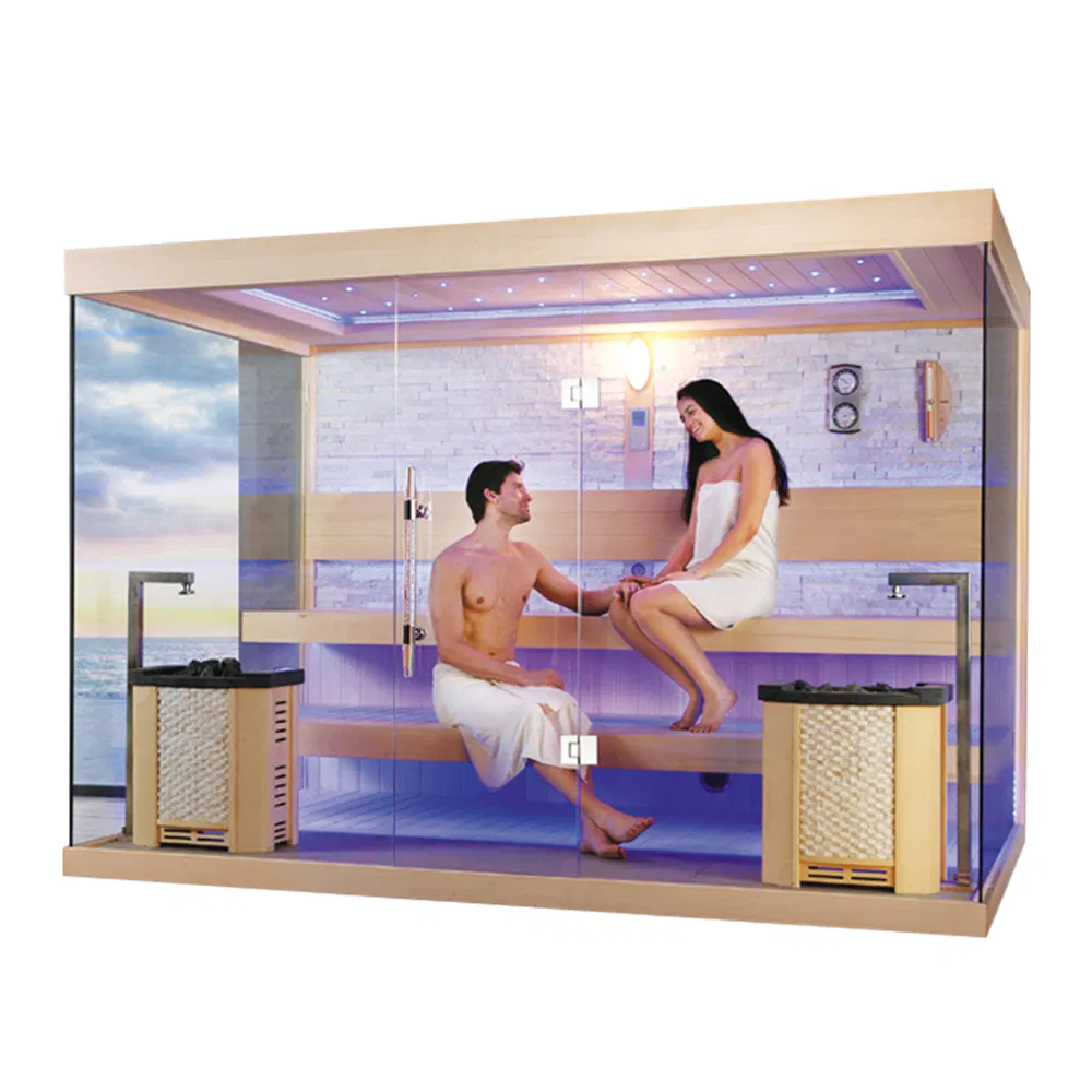 Сухая сауна из кедра на 2 человек с панелью управления