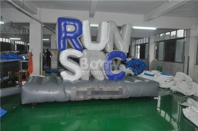 Barry Custom Giant Kids Land Advertising Inflatable Letters Board with Light