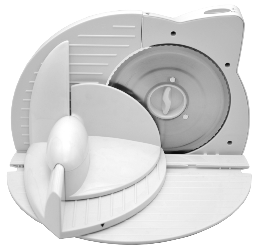 Electric Meat Slicer with Safety on/off Button and Food Pusher 170mm Stainless Steel Blade 150W Motor Foldable Easy Storage