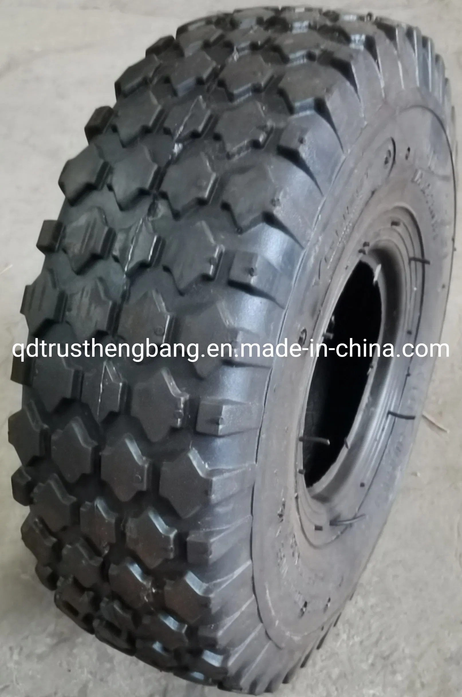 Wheelbarrow Tire Assembly, 4.10/3.50-4, 4.80/4.00-8 4pr Stud Tire and Wheel