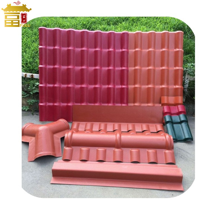 Synthetic Resin Roofing Sheet ASA Spanish Roofing Tile PVC Plastic Roof Tile
