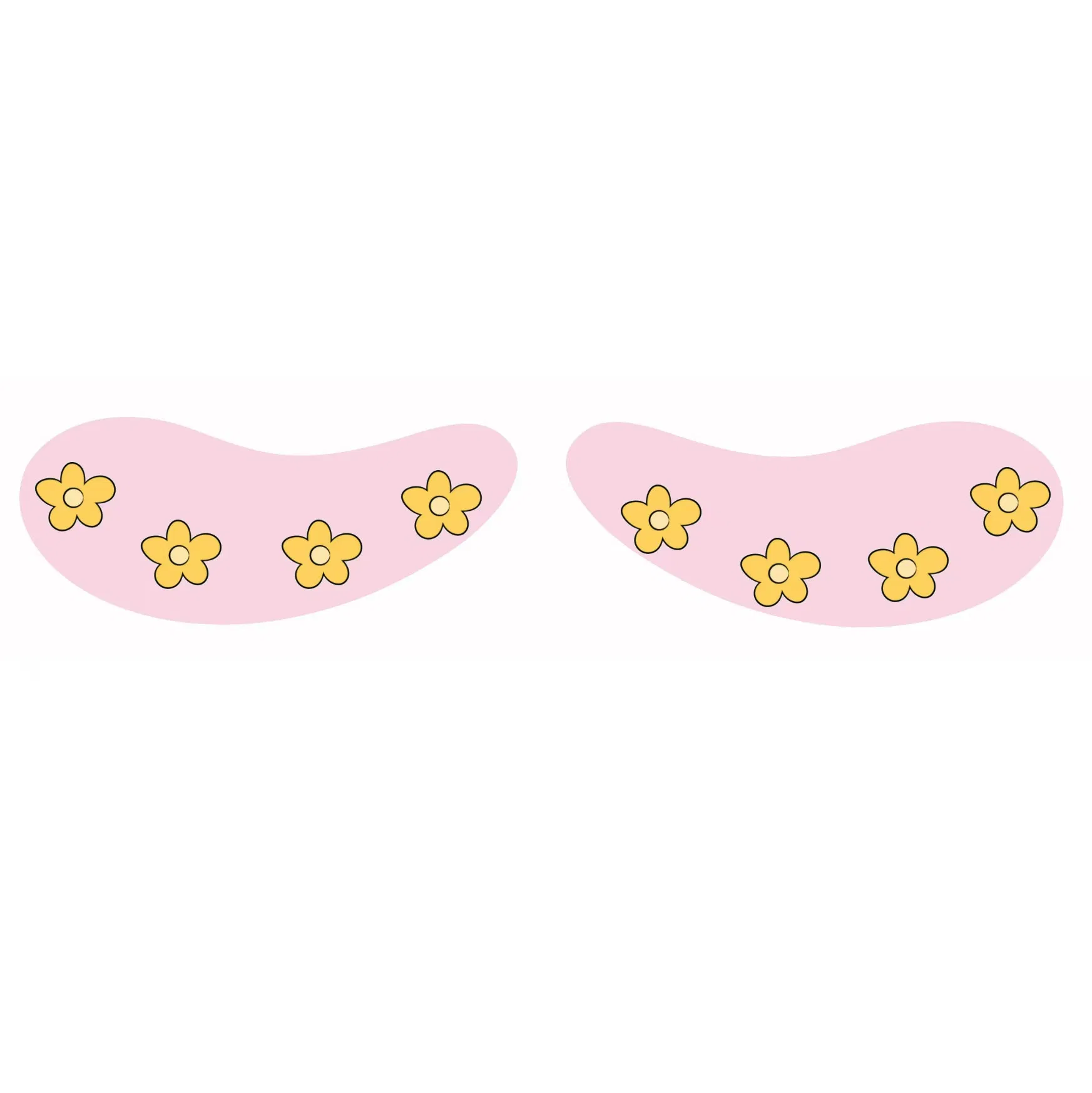 Custom Logo Printed Medical Grade Silicone Gel Eye Patch for Eye Beauty