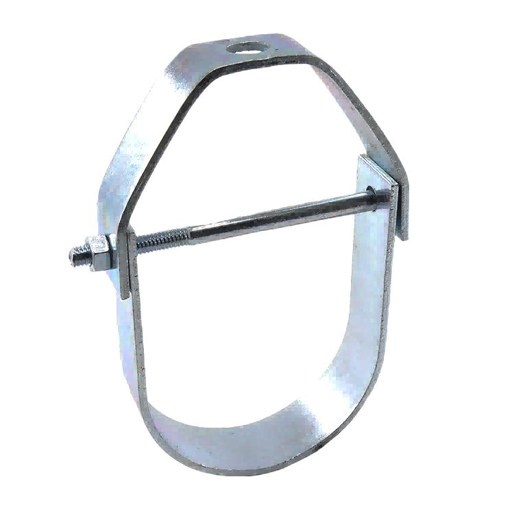 High-Quality Steel Adjustable Rubber Lined Clevis Clamp Hanger China Fastener Strut Hanger Factory OEM Customized 2 Pounds Riser Clamp Loop Hanger