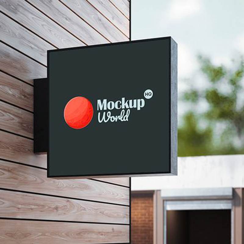 Custom Size Outdoor LED Square Oval Light Box Acrylic Advertising Light Box