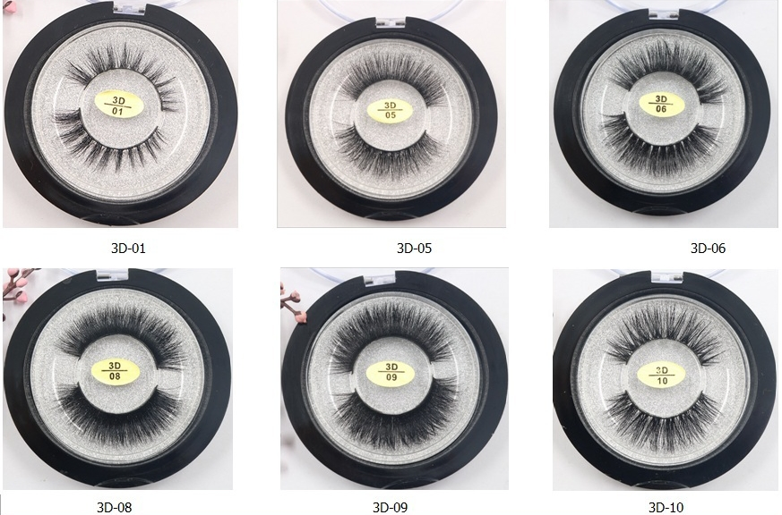 Labor 1 Pair 3D Soft Mink Hair False Eyelashes Handmade Wispy Fluffy Long Lashes Natural Eye Makeup Tools Faux Eye Lashes