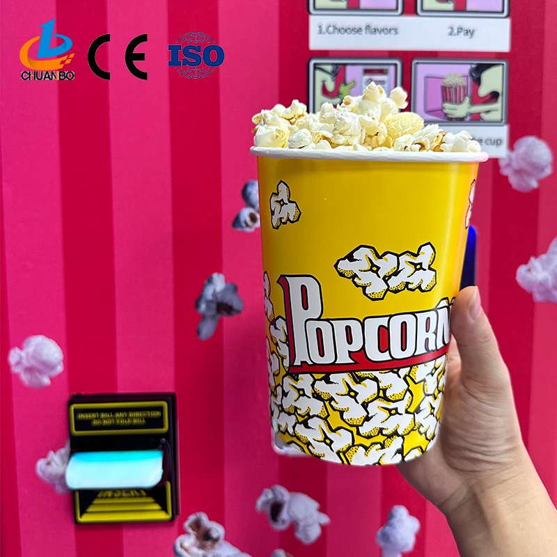 Intelligent Sweet Popcorn Maker Full Automatic Popcorn Vending Machine