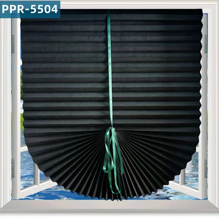 Polypropylene with Ribbon, Pleated Semi-Shading Curtains PPR5504, Can Be Cut and Pasted