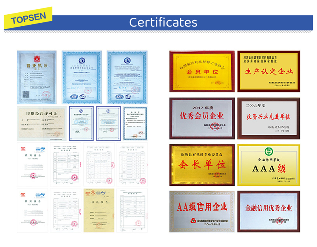 Durable Acetic Silicone for Exterior Glass Panels and Facade Sealing