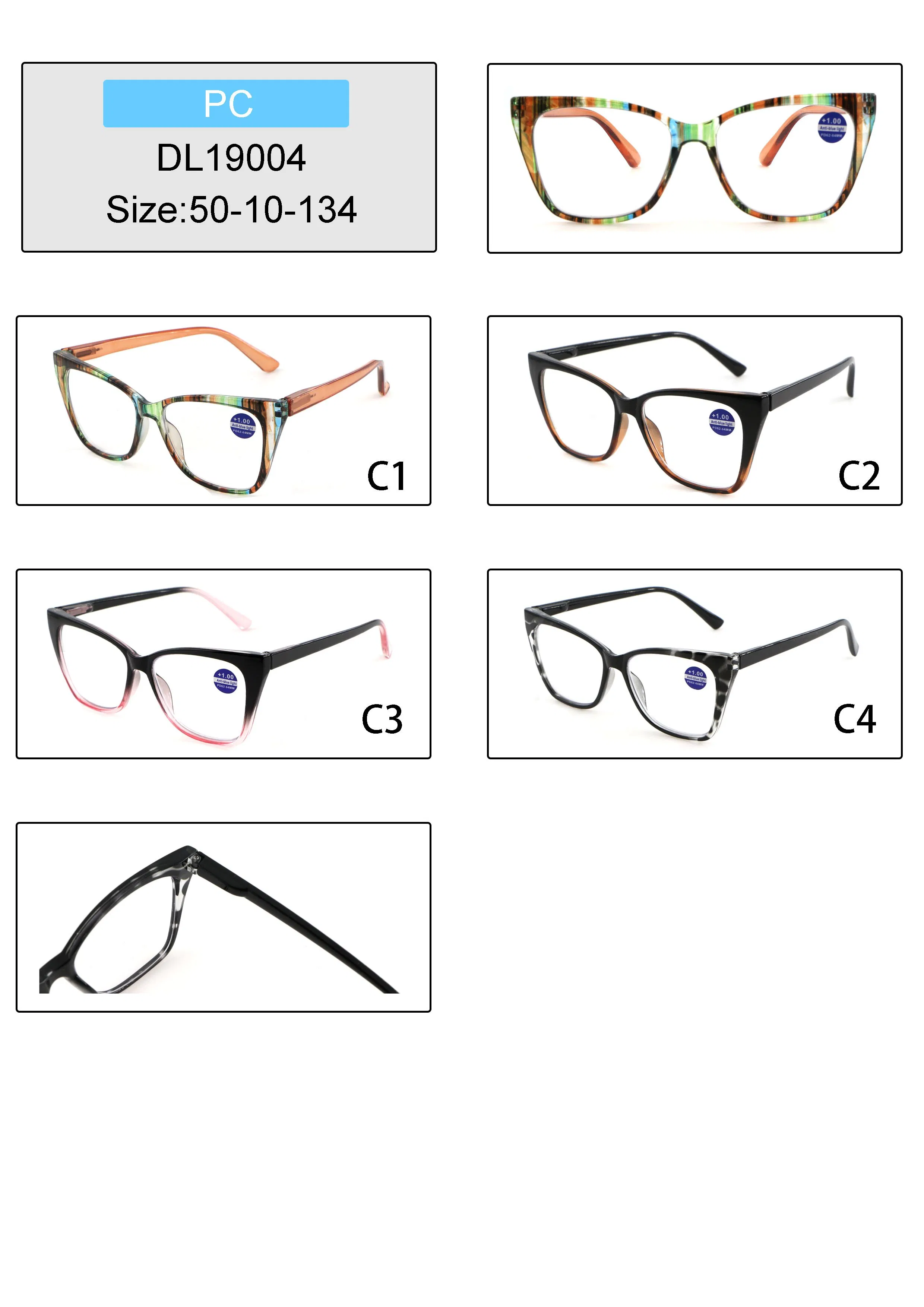 2025 Hot Selling Large Frame Pattern Fashion Cat Eye New Reading Glasses