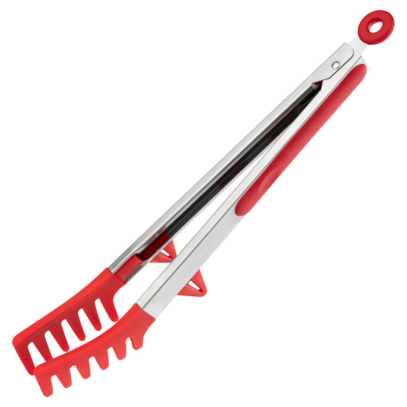 Kitchen Tongs, 9 Inch Tongs for Cooking with Silicone Tips for Nonstick Pans