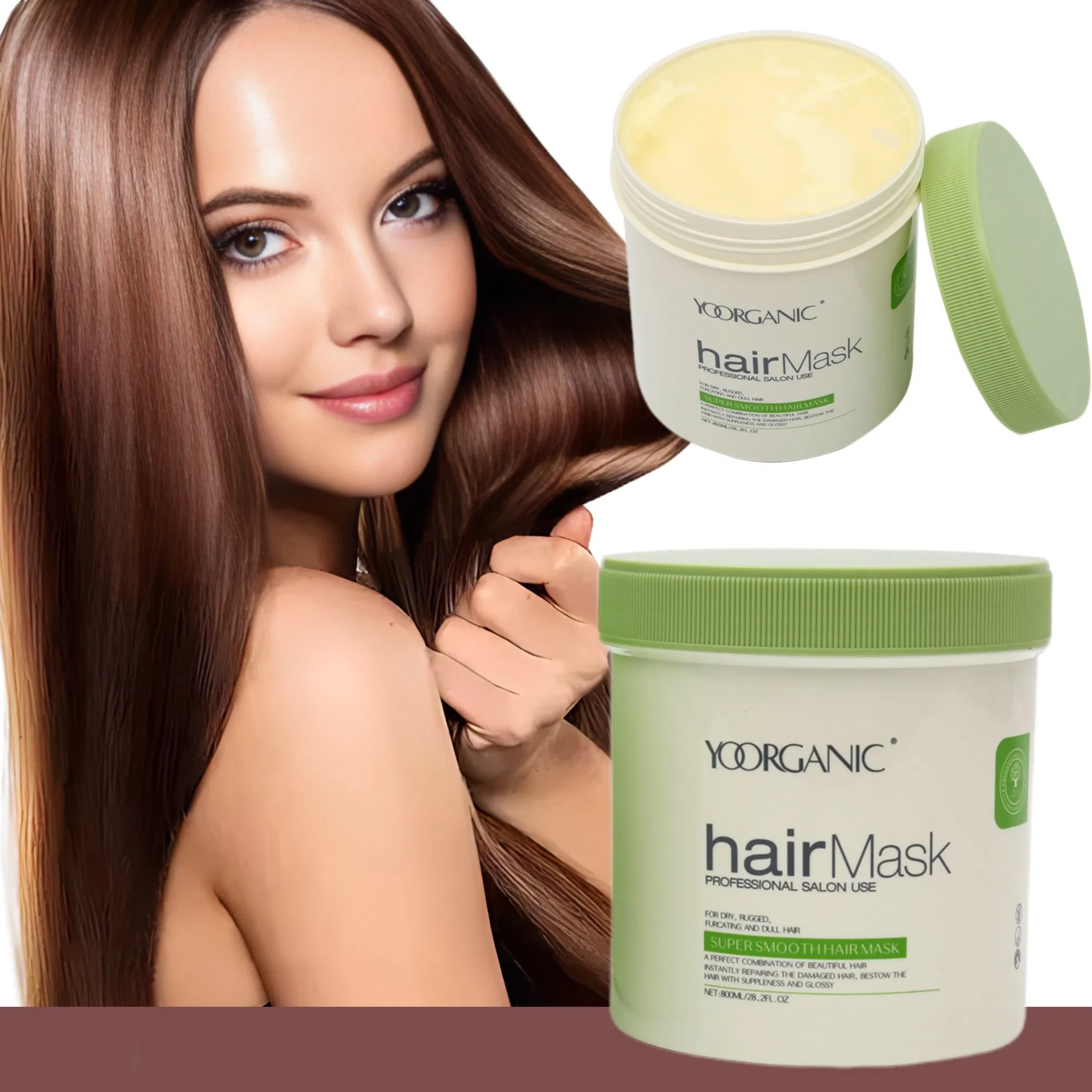 Hair Supple, Healthy and Bright Private Label Hair Mask Plant Essence Vitamin E Hair Conditioner Hair Mask