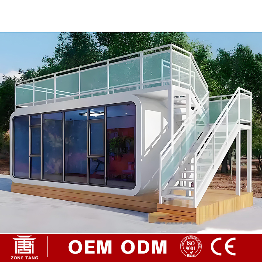 Durable Customize Color Pre Built Homes Container Capsule House