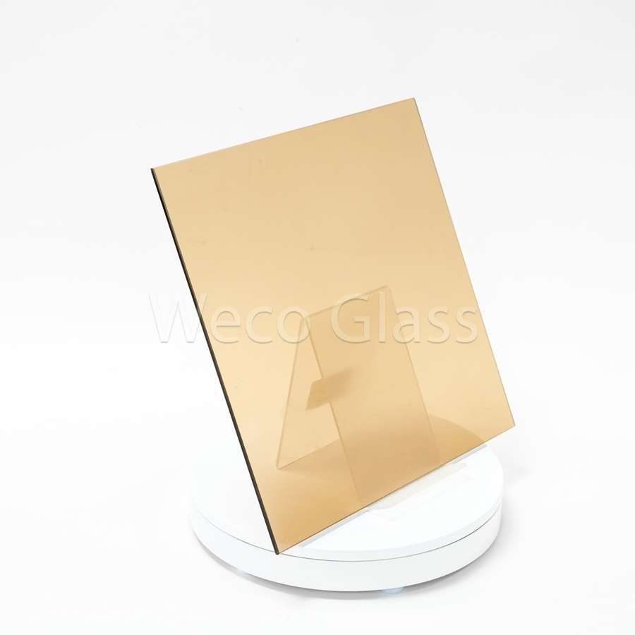 Glare Reduction 5.3mm 5.5mm Nominal Thickness Colored Tinted Patterned Glass for Furniture