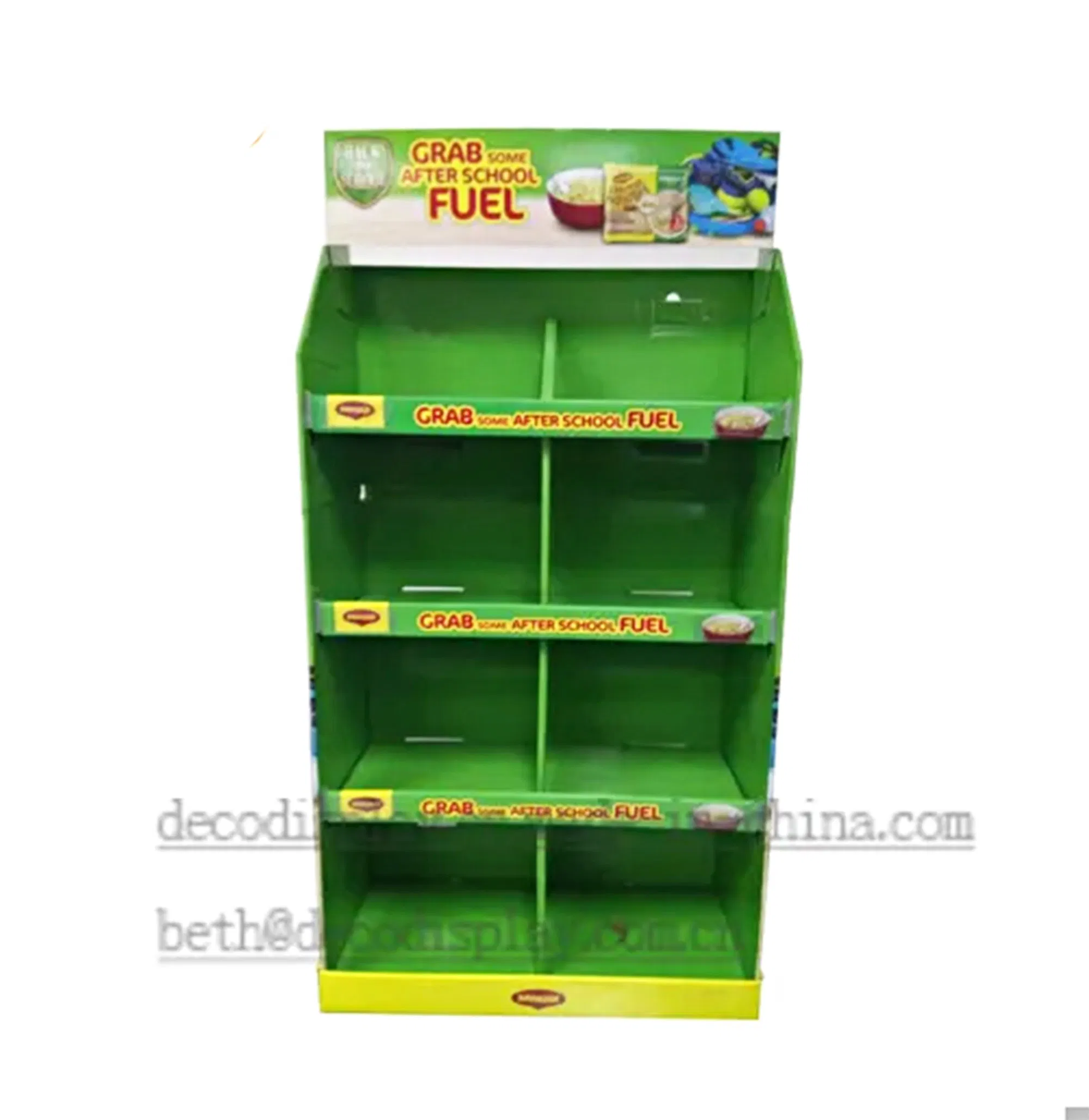Store Pop POS Supermarket Display Cardboard Unit Paper Display Stand