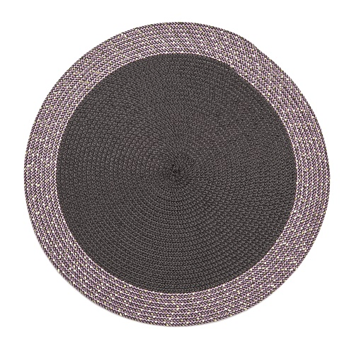 Floral Design 38cm Plastic Woven Placemat