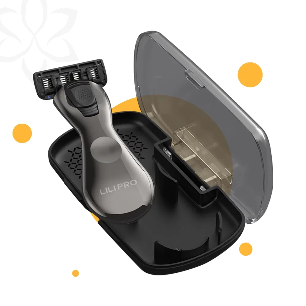 Lilipro G1 5-Blade Razor for Men with Dual Lubrication and Precision Trimmer Handle