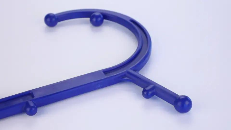 Plastic S Shaped Handheld Manual Trigger Point Muscle Relief Massage Tool Cane Stick
