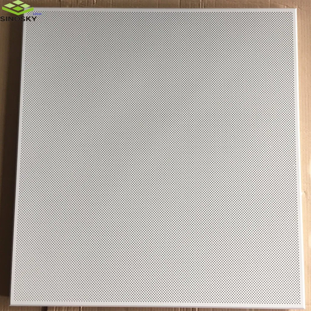 Soundproof Perforated Aluminum Ceiling Tile for Multimedia Classroom/Logistics Center