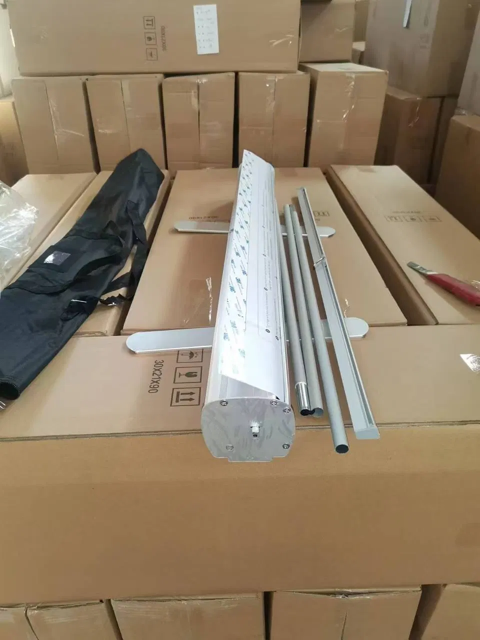 Standard Aluminum Roll up Banner Stand 85X200cm 80X200cm Scroll Roll up Display Banner