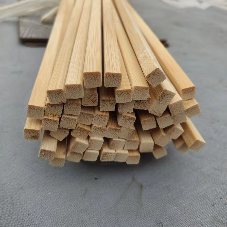 DIY Wooden Bamboo Sticks with Custom Shape & Size for Ice Cream Kulfi Skewer Broom