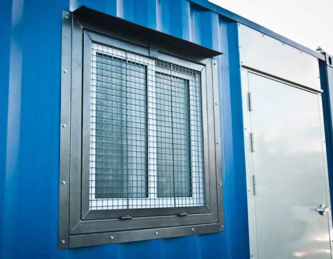 2025 Hot Sale Canada Container Window Security Steel Window Mesh for Container Storage