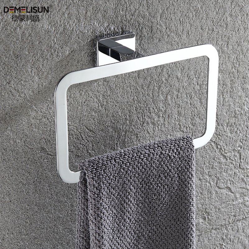 Modern Bathroom Accessories Hanging Towel Racks Wall Mounted Bath Holder Towel Ring