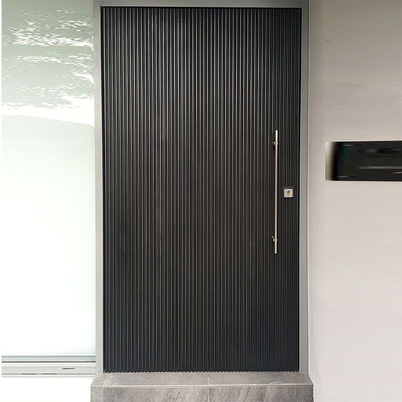 High-End Texture OEM ODM Custom Bedroom Doors Fire-Resistant Solid Wood Invisible Door Bathroom Indoor Aluminum Hidden Frame Door