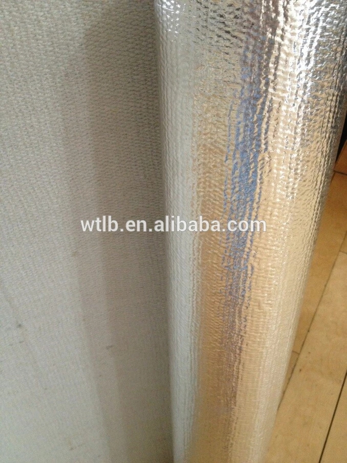 2mm Silicate Ceramic Aluminum Foil Fiberglass Cloth Thermal Insulation