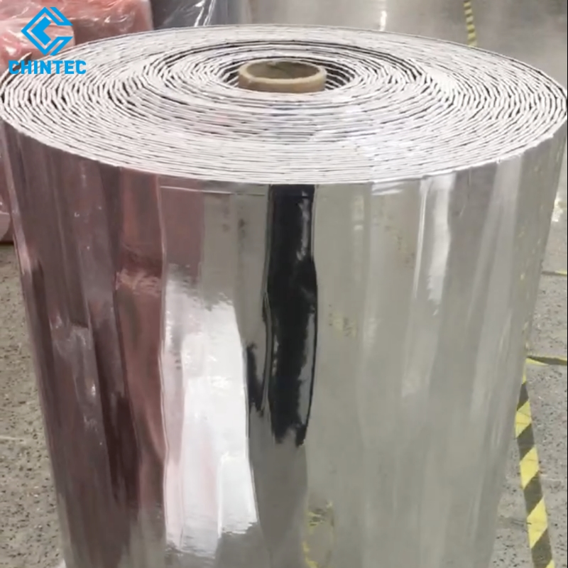Car Sunshade Heat Insulation Material Foam Foil VMPET52 IXPE4mm Black Pet52, Roll Size 1.2m X 40m
