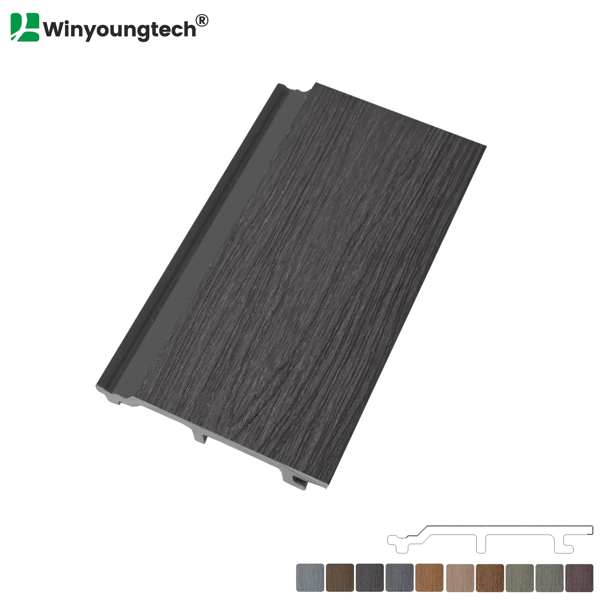 Customizable Colors Outdoor Building Material WPC Wall Panel Cladding