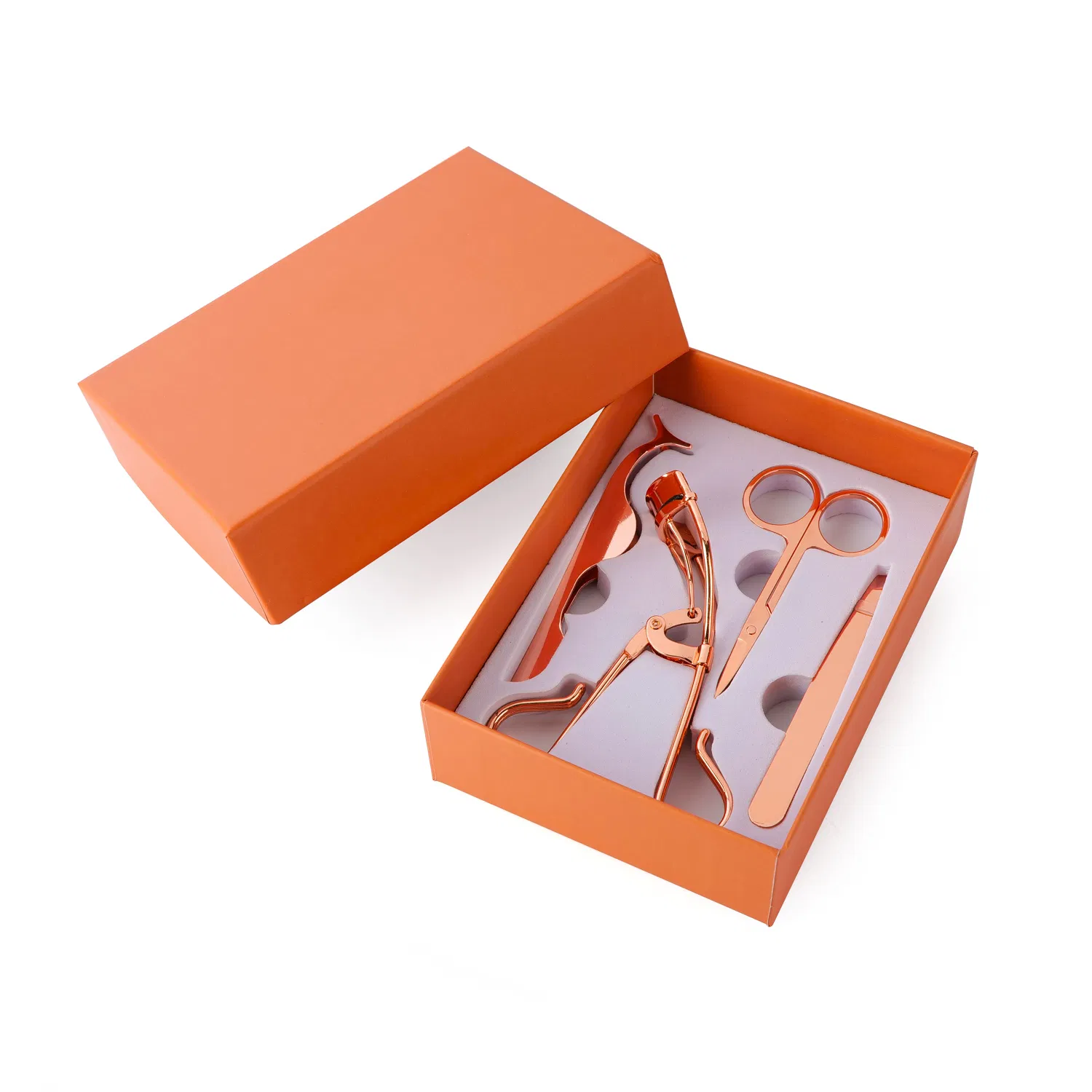 Beauty Tweezers Sets and Eyelash Curler Set with Custom Eyelash Curler Private Label Heated Rose Gold Lash Curler